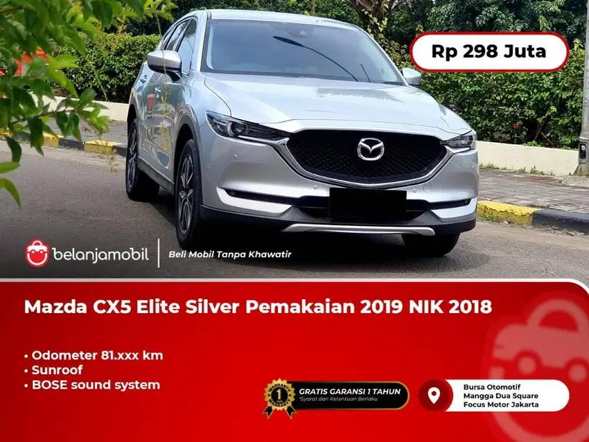 TERMURAH !!! MAZDA CX-5 CX5 ELITE 2018 / 2019 SILVER