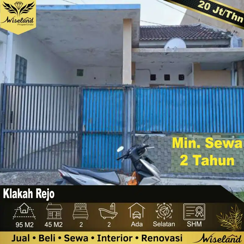 Disewakan Rumah Klakah Rejo Surabaya