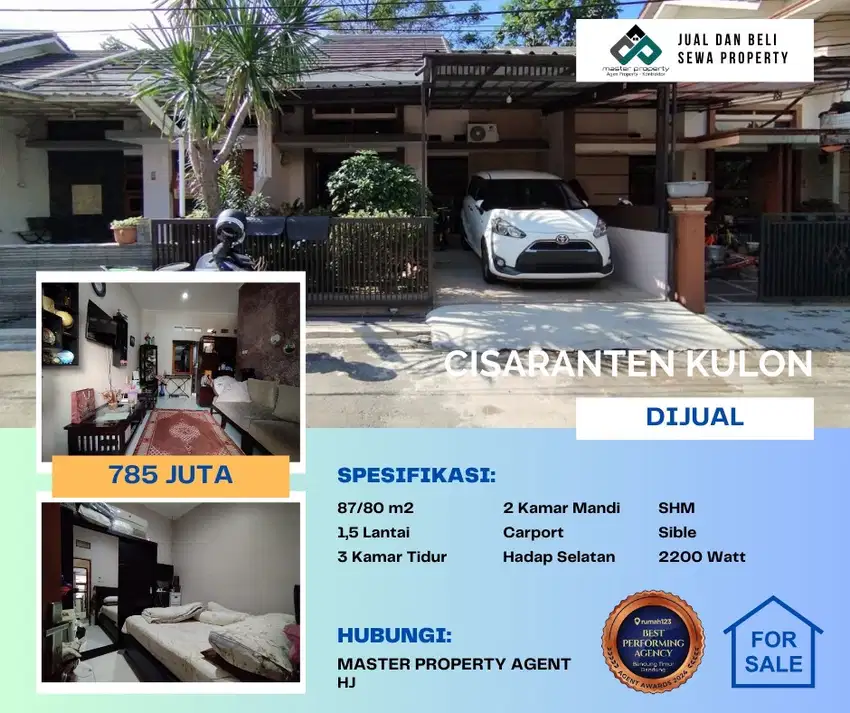 Jual cepat rumah strategis di Cluster Cisaranten Kulon Arcamanik