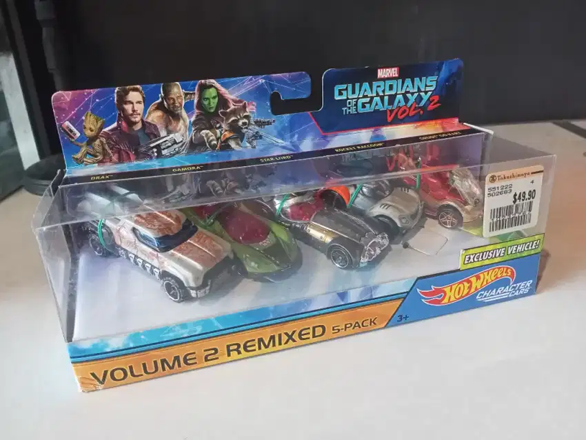 Hotwheels Marvel Guardians 5 pack