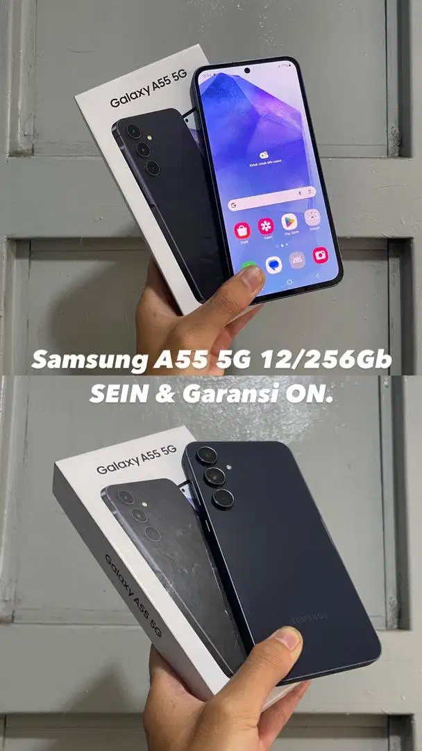 Samsung A55 5G 12/256Gb Indonesia Garansi ON Fullset Original