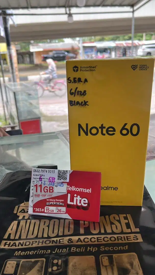 [BARU]PROMO REALME NOTE 60 RAM 6/128  GARANSI RESMI 1 TAHUN