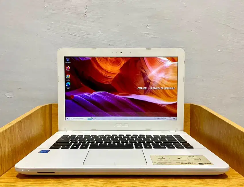 LAPTOP ASUS X441M WHITE, CELERON N4000, RAM 4GB, SSD 240GB, SIAP PAKAI