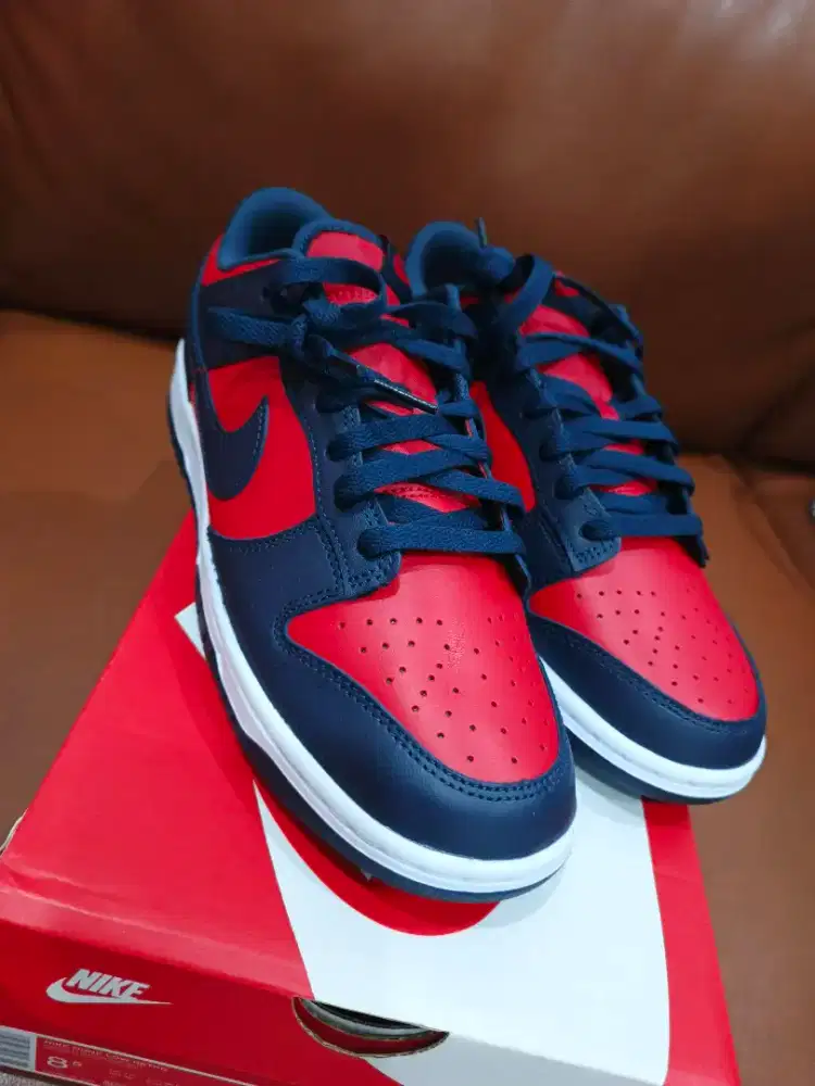 Nike Dunk Low Retro (Red and Blue)