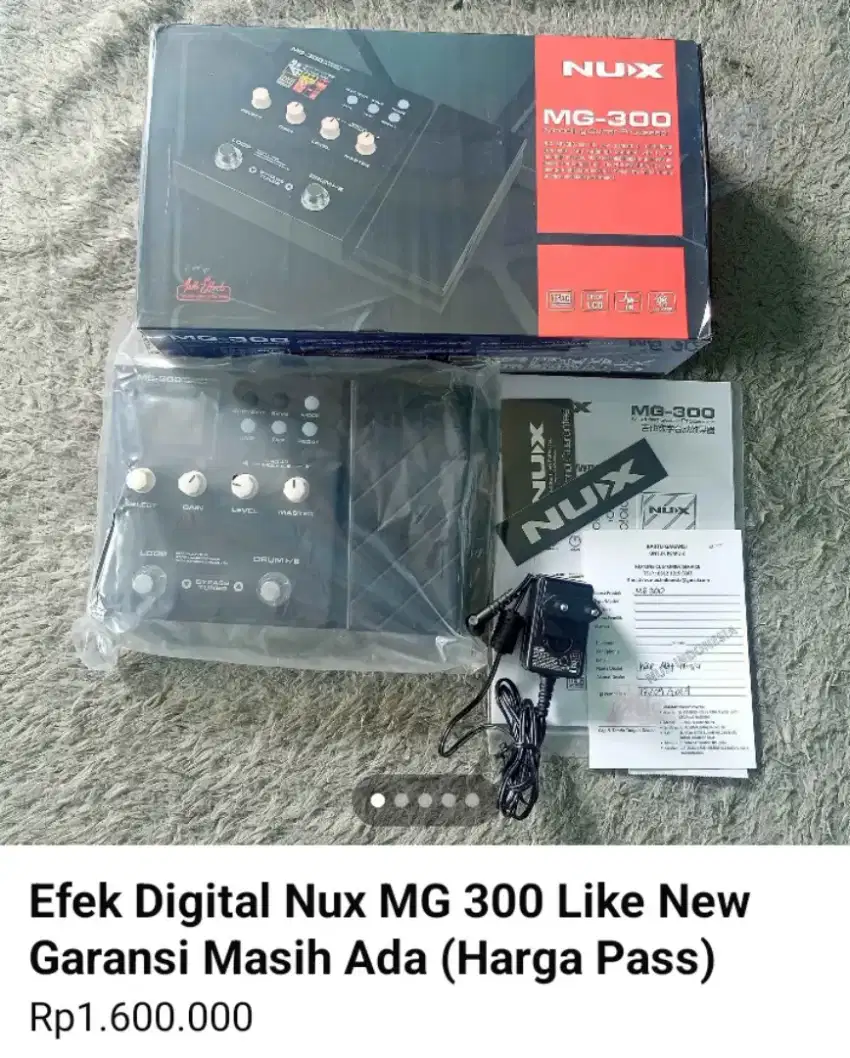 Efek Nux MG 300 Like New Masih Garansi