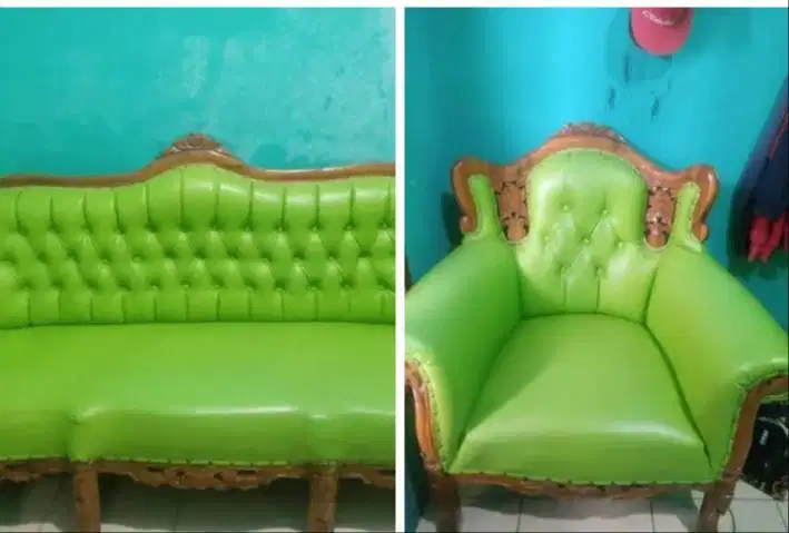 sofa jati bekas