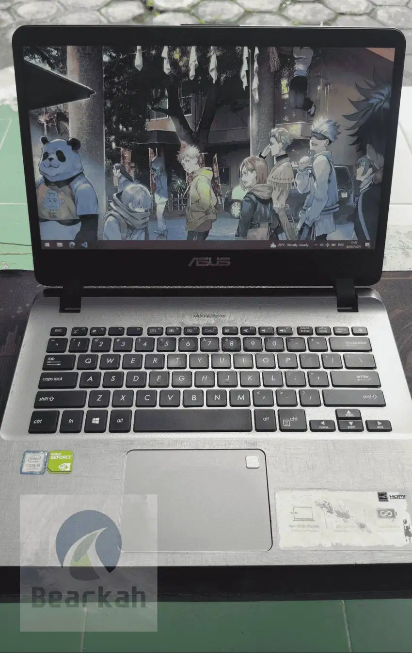 Laptop Gaming Editin Asus Vivobook X407UF/A407U i5 Gen8 SSD 128GB HDD