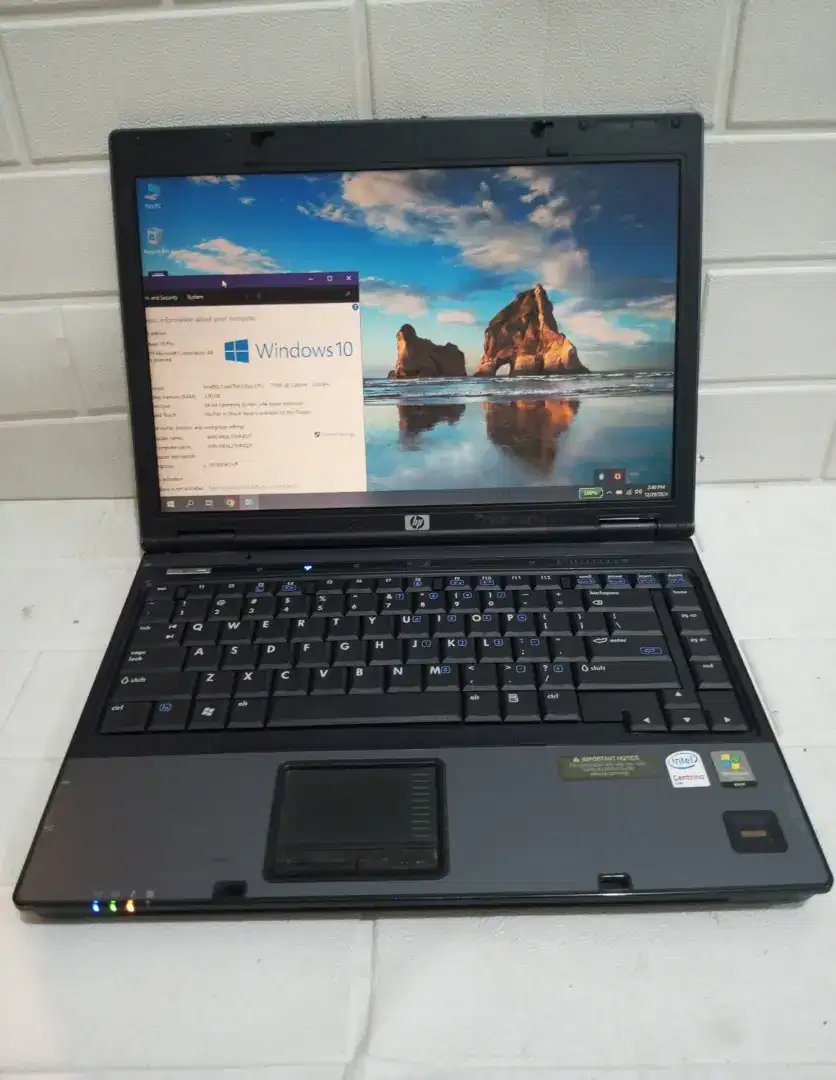 HP Compaq 6510B Core2Duo T7500 DDR 2GB 160GB 14 baterai 30 menit