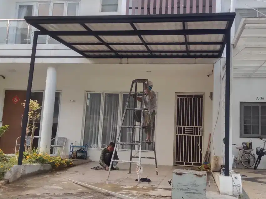 Canopy minimalis atapnya alderon satu layer