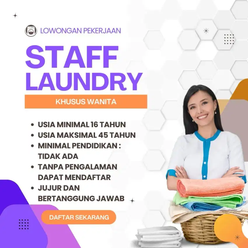 Staff Karyawan Laundry ( Karyawati )