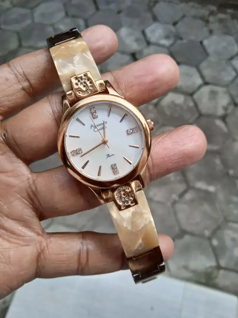 Jam tangan original Alexandre Christie keramik