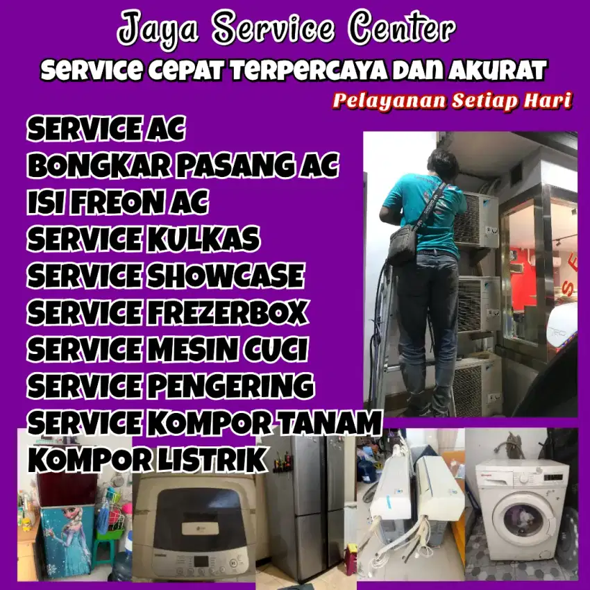 Service AC Kulkas Frezer Servis Mesin Cuci Bongkar Pasang AC Mulyorejo