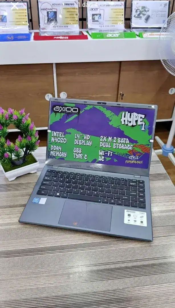 LAPTOP BARU MURAH  | AXIOO HYPE 1  RAM 4GB | BISA KREDIT 0 DP