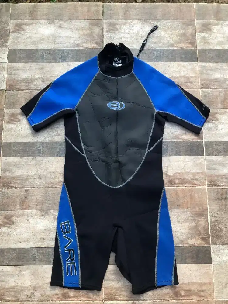Wetsuit bare baju diving 2mm size M