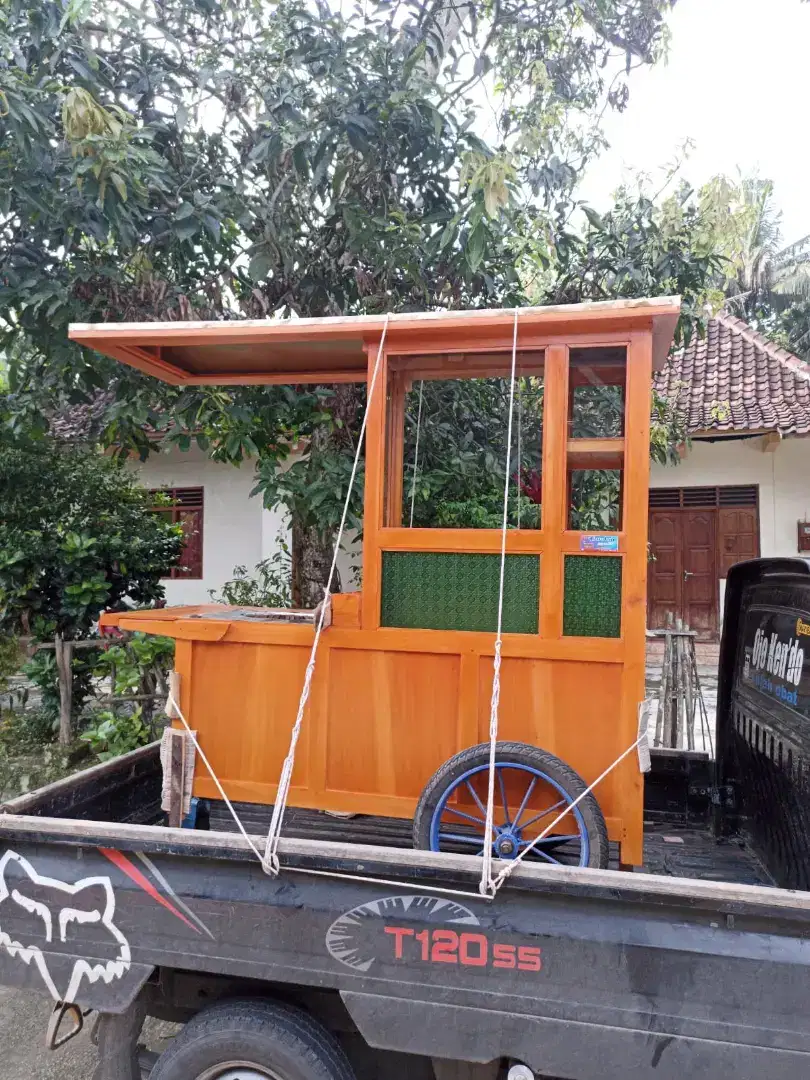 Gerobak Angkringan Bakso Mie Ayam PeceL Bubur Sate Martabak Ronde dlL