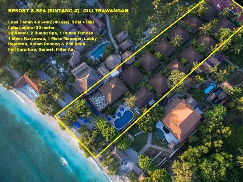 Hotel Resort & Spa Bintang 3 Tepi Pantai – Gili Trawangan