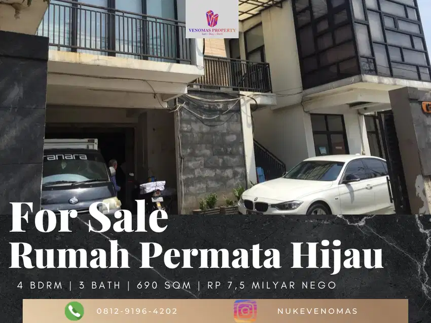 Dijual Rumah Untuk Usaha di Permata Hijau Kebayoran Lama Jaksel SHM