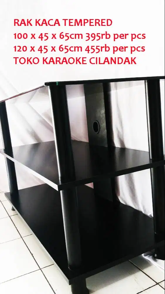 rak meja audio 120cm