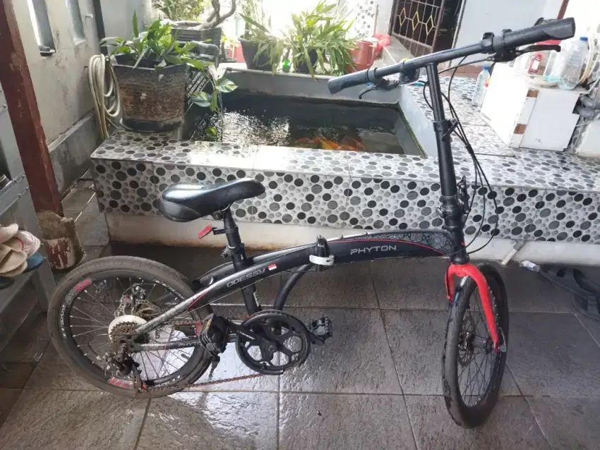 Sepeda lipat Phyton Odessy 20 inchi 7 speed cakram