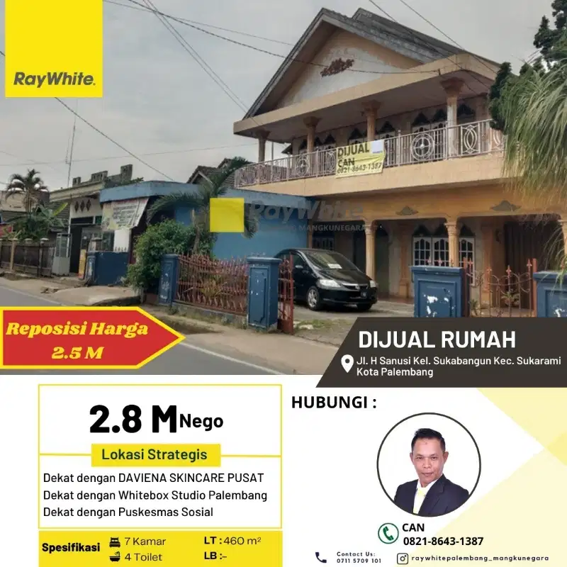 DIJUAL RUMAH PINGGIR JALAN