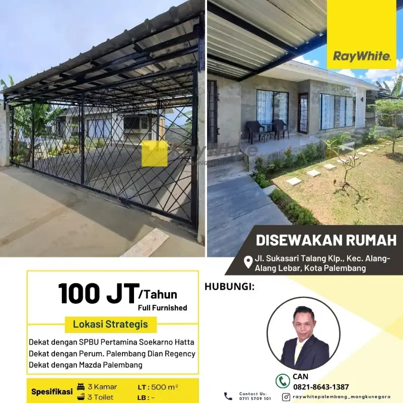 DISEWAKAN RUMAH RASA VILLA