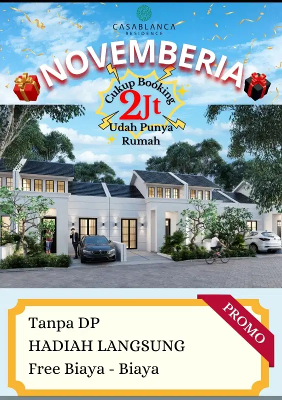 Rumah minimalis Ready Stok Tanpa DP