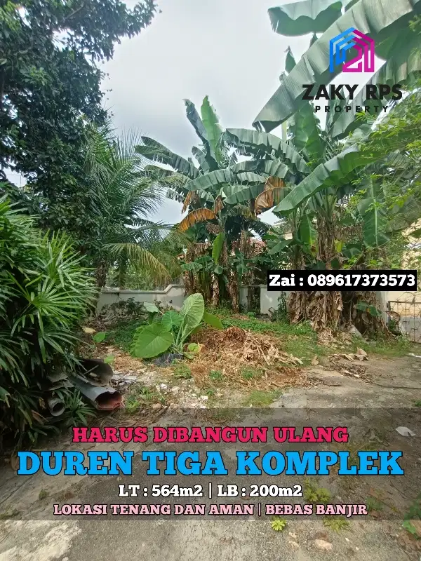 Duren Tiga - Dijual Tanah Kosong Siap Bangun Dalam Komplek