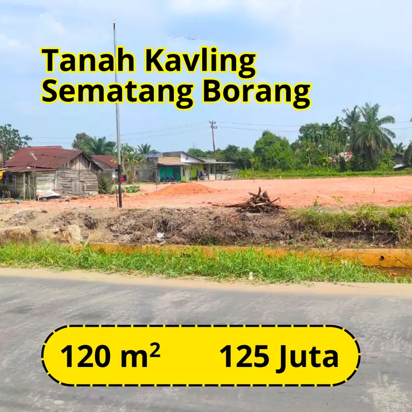 Tanah Sematang Borang 7 Menit dari PT.PUSRI