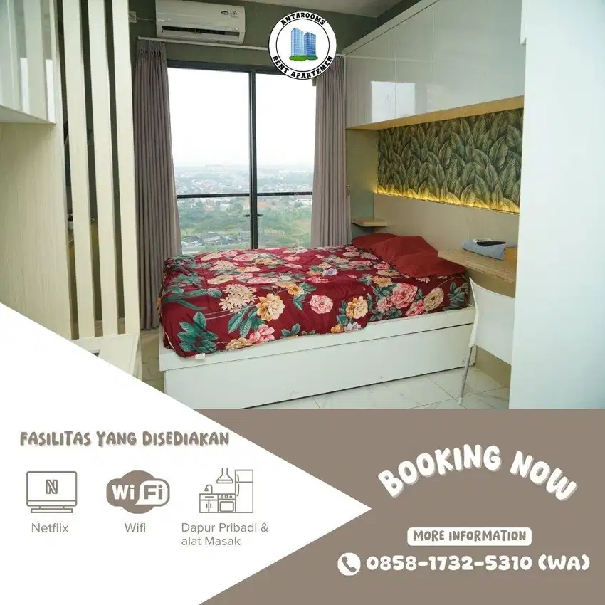 SEWA APARTEMEN HARIAN SKYHOUSE BSD CUMA 150K