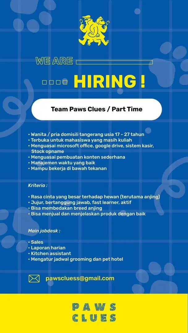 Lowongan Part Time