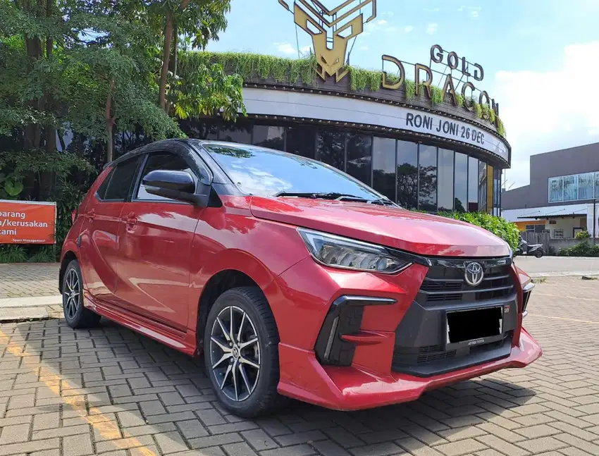 LOW KM MULUS!! TOYOTA NEW AGYA 1.2 GR MANUAL TWO TONE 2023 MERAH