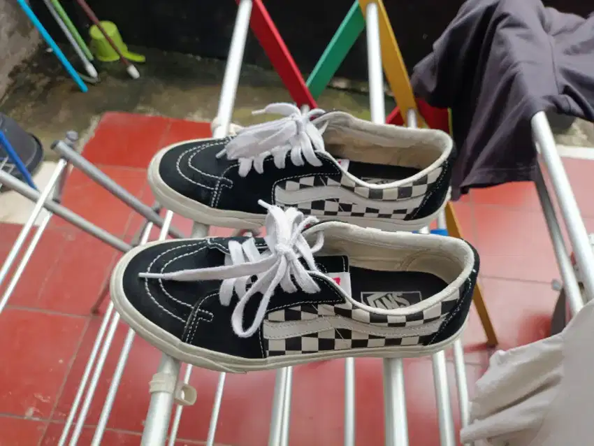 Vans SK8 Low (canvas suede checkerboard)