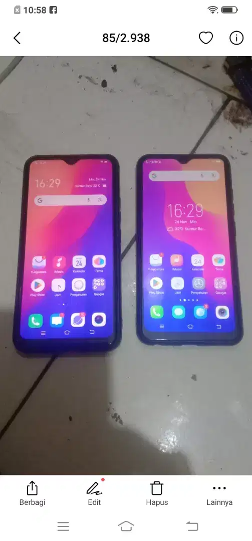 Vivo y93 y12 dua hp sejuta