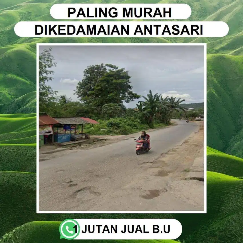 TANAH MURAH PAHOMAN KEDAMAIAN DJUAL CEPAT BISA DICICIL