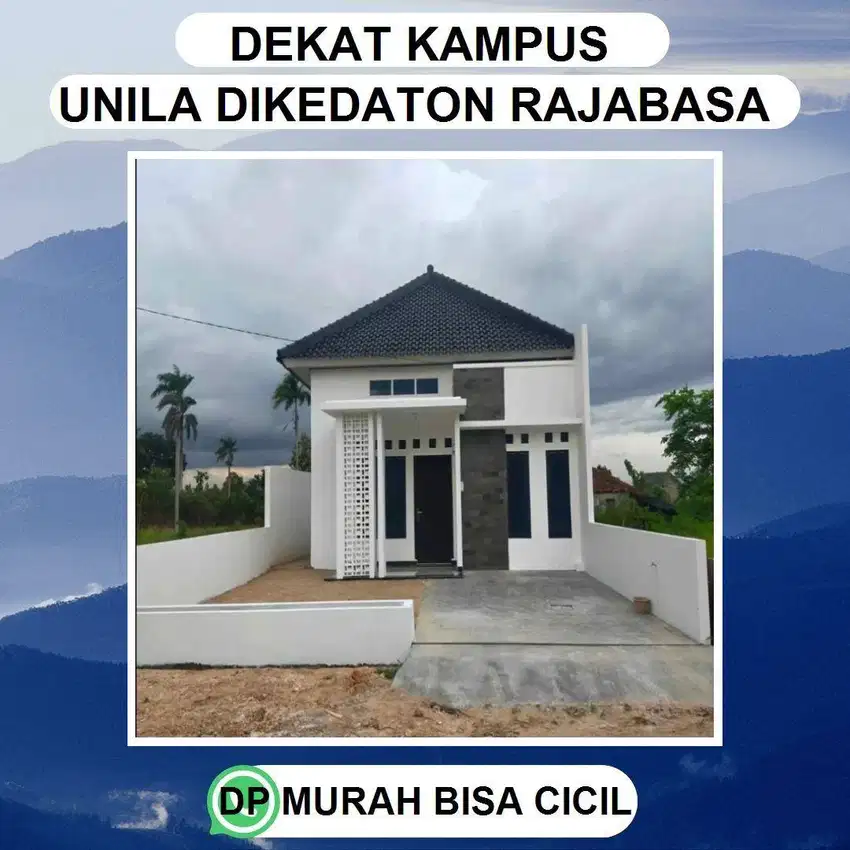 RUMAH RAJABASA DEKAT UNILA DAN POLINELA SERTA KAVLINGAN NYA DJUAL MURA