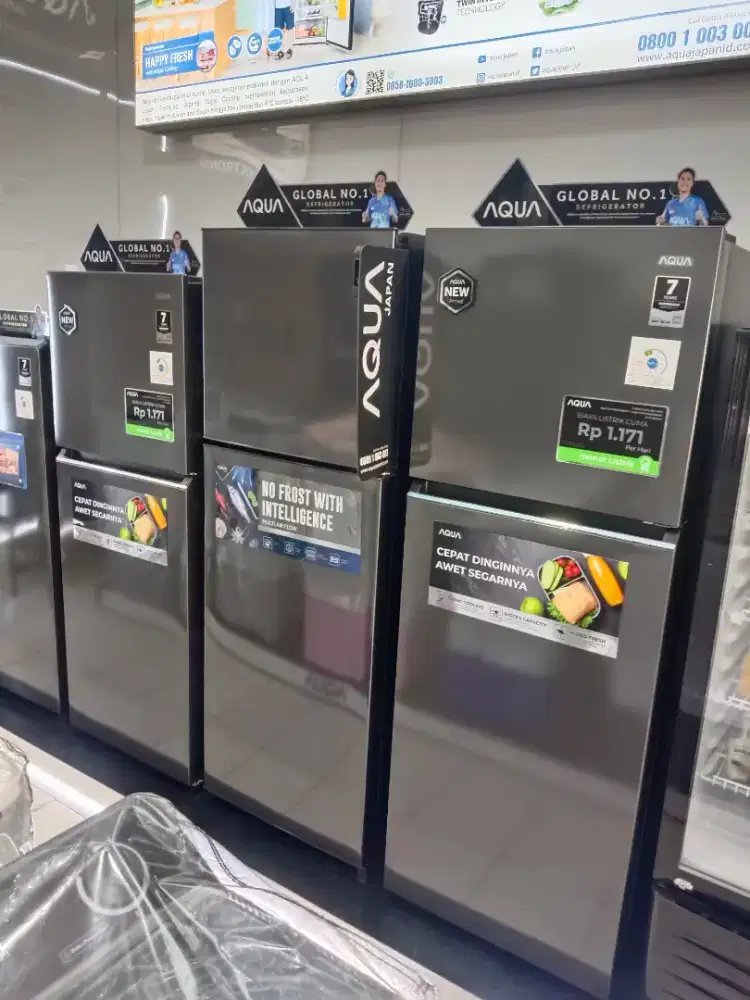 Kulkas AQUA terbaru lebih hemat listrik