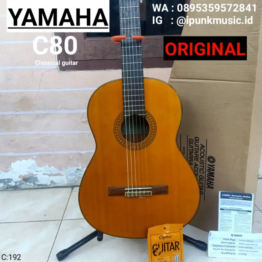 Yamaha C80 Original Seri tertinggi Tipe C Gitar Klasik Nilon