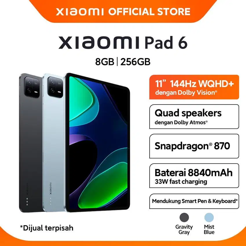 Official Xiaomi pad 6(8GB/256GB)