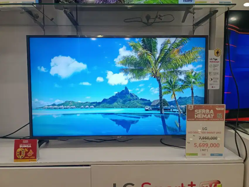 Credit LG LED 50UQ7500 Smart UHD DP 0, bunga rendah, gratis cicilan 1x