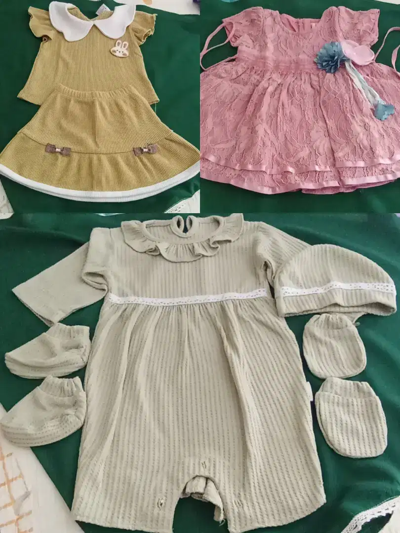 Baju anak perempuan 3 pcs