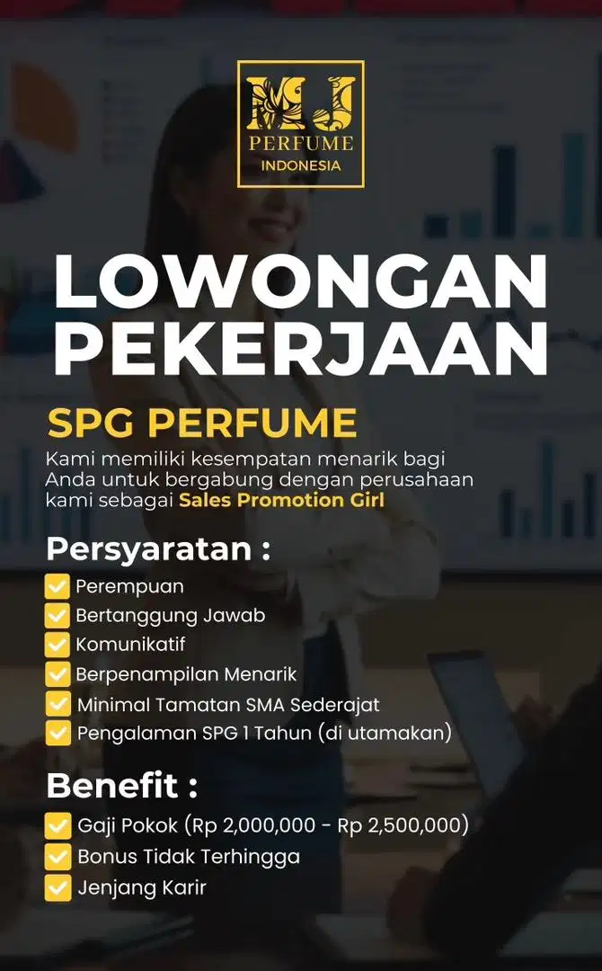 Cari karyawan sales parfume