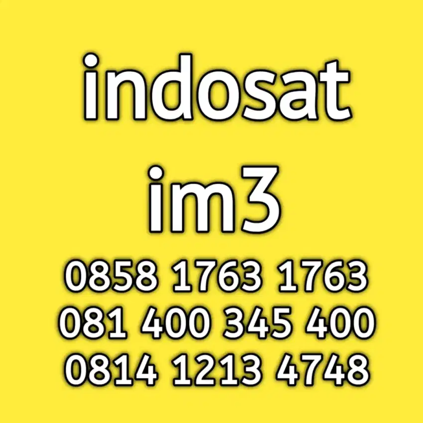 nomor cantik indosat im3