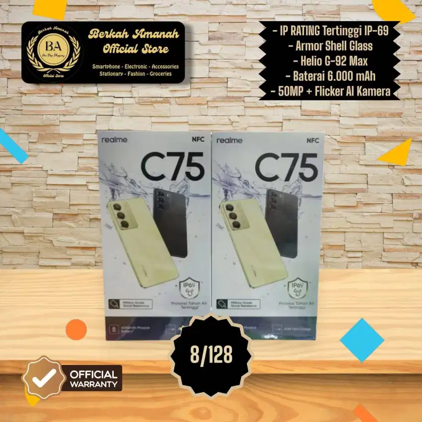 Realme terbaru C75 Fresh Bnib Segel