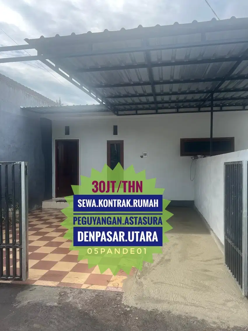 kontrak Sewa Rumah di Astasura Peguyangan Denpasar Utara Bali