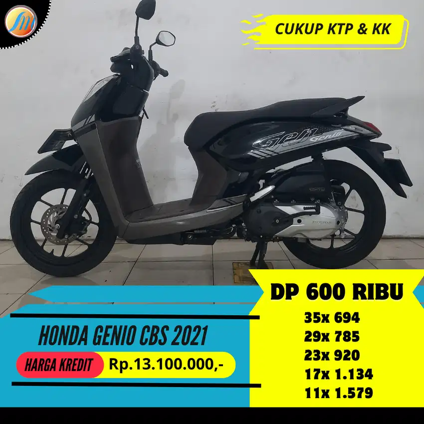 JUAL CEPAT CASH KREDIT HONDA GENIO CBS 2021 SEKEN BERGARANSI PAJAK ON