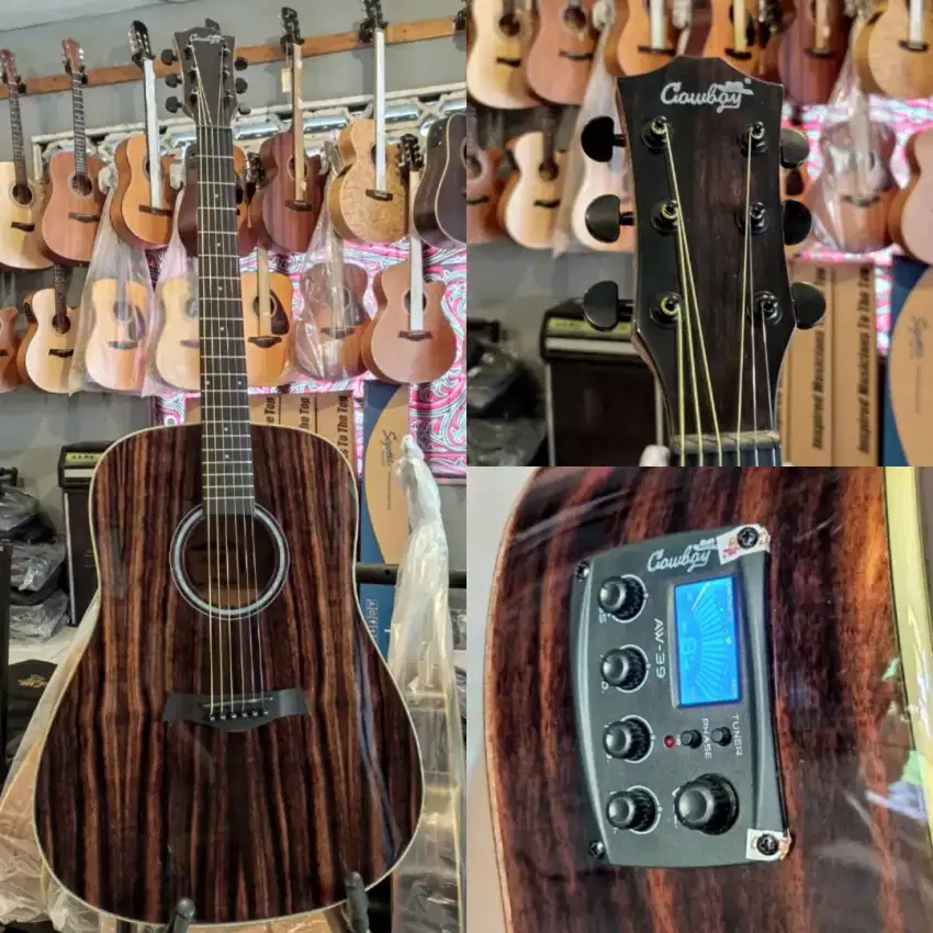 Gitar Akustik Elektrik Cowboy AEG-240GNS Original Baru