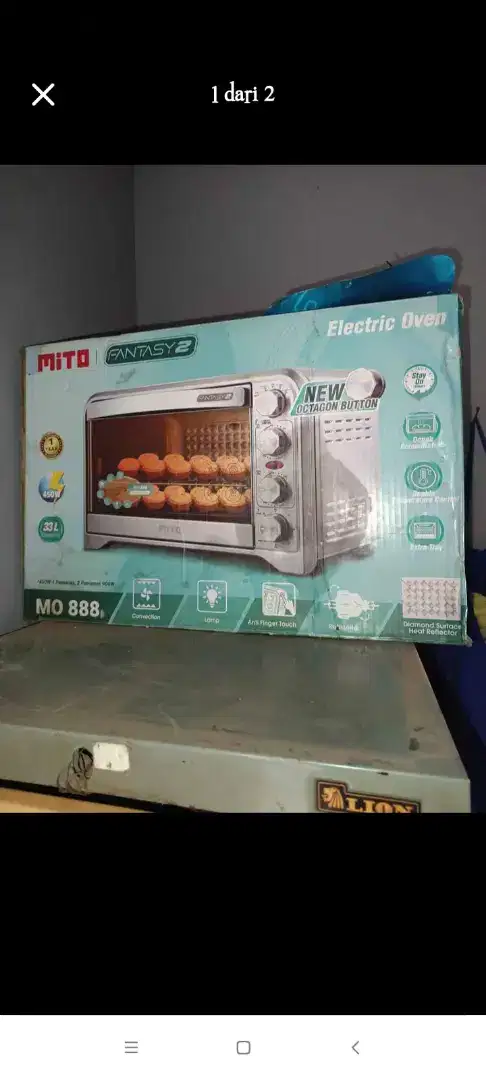 Mito elektrik oven mo 888 33L