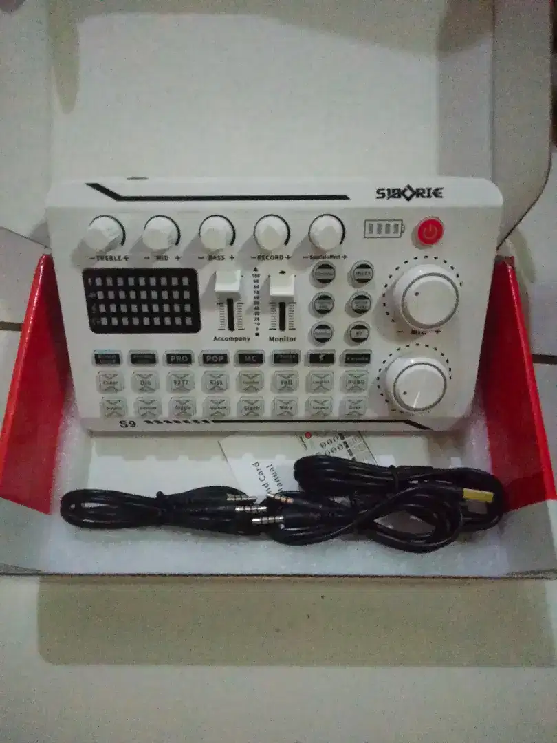 Soundcard siborie S9 1 set ama mic condenser bm800