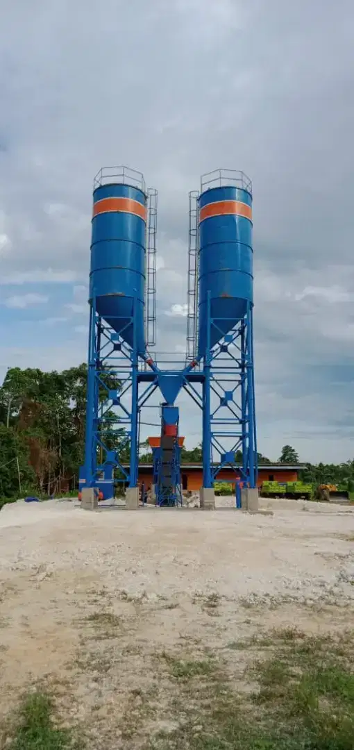 Batching plant set wet and dry