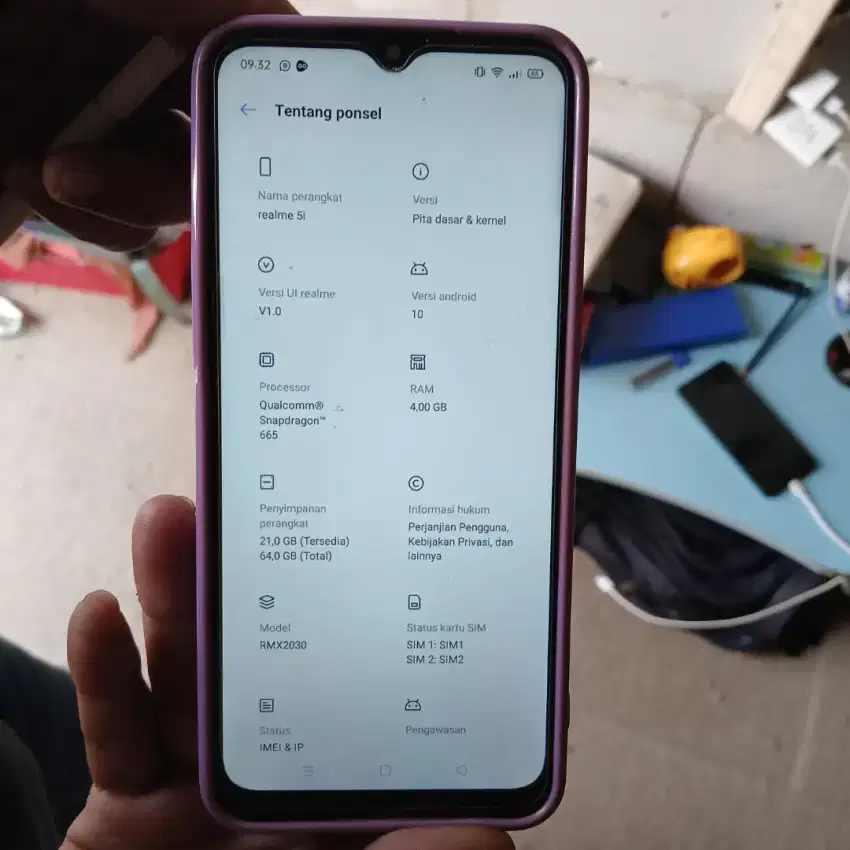 DI JUAL REALME 5i (kondisi normal)